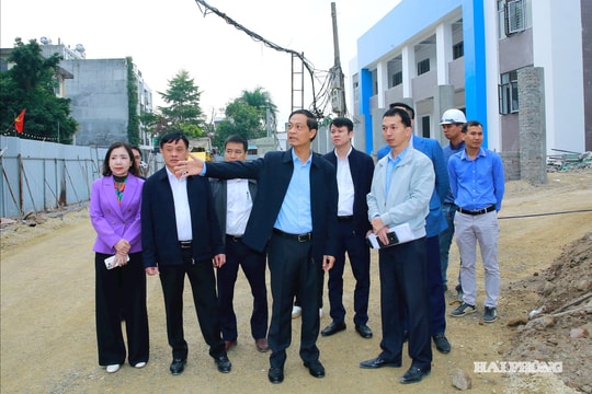 Đồng chí Đỗ Mạnh Hiến làm việc tại phường Lê Chân