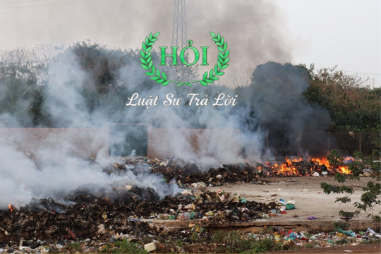 Đốt rác thải tự phát bị xử lý ra sao?