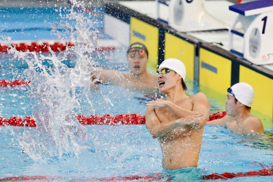 Trần Hưng Nguyên giành huy chương vàng SEA Games 2025 nội dung bơi 200 m hỗn hợp cá nhân