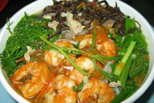 Bún tôm Cát Bà - nồng nàn vị biển