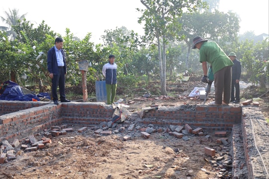 Xã Hà Bắc tháo dỡ công trình vi phạm trên đất nông nghiệp