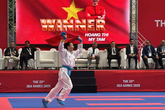 Karate Việt Nam giành 3 huy chương vàng liên tiếp tại SEA Games 33
