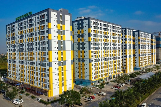 Closer look at Evergreen Trang Due social housing complex