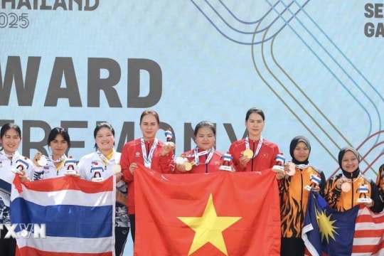 Đoàn thể thao Việt Nam vẫn đang nằm trong top 3 đội dẫn đầu tại SEA Games 33