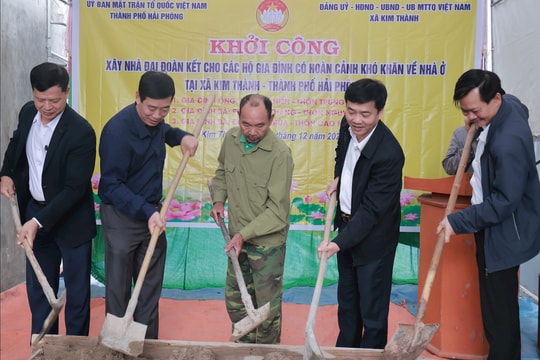 Kim Thành khởi công 3 nhà 'Đại đoàn kết'