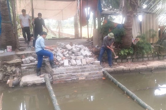 Chống xâm phạm công trình thủy lợi ở khu vực Vĩnh Bảo