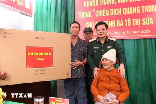 Ngôi nhà 'Chiến dịch Quang Trung' đầu tiên được bàn giao cho hộ dân tại Gia Lai