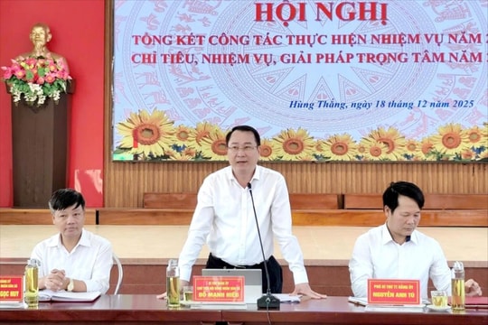 Năm 2026, Hùng Thắng phấn đấu thu nhập bình quân đầu người 97 triệu đồng/năm