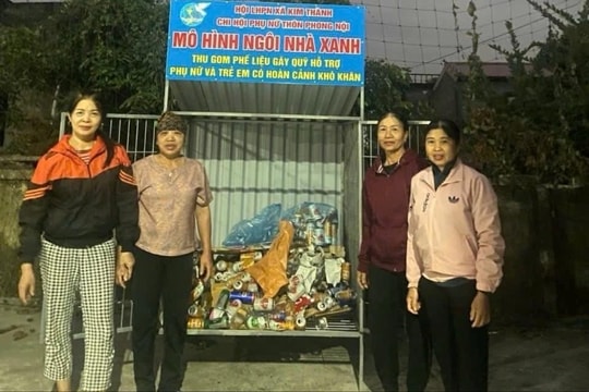 Xã Kim Thành có thêm 20 mô hình 'Ngôi nhà xanh thu gom phế liệu'