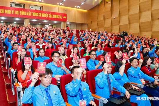 500 đại biểu dự Đại hội Công đoàn thành phố Hải Phòng lần thứ nhất