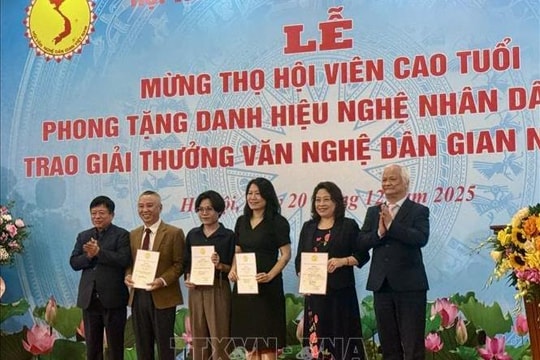 49 tác phẩm, công trình nghiên cứu được trao giải thưởng Văn nghệ dân gian