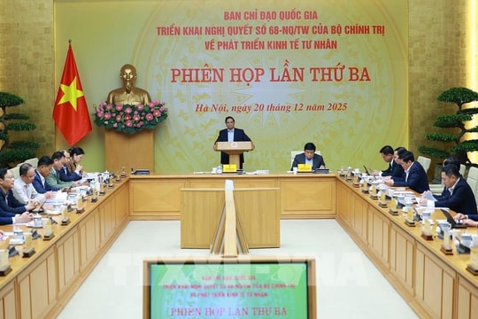 Thủ tướng chủ trì phiên họp thứ 3 Ban Chỉ đạo về phát triển kinh tế tư nhân