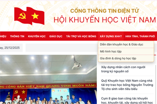 Ra mắt Cổng thông tin điện tử Hội Khuyến học Việt Nam