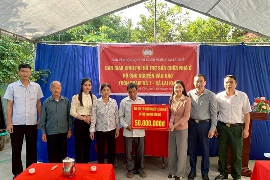 Xã Lai Khê khởi công xây dựng 2 ngôi nhà 'Đại đoàn kết'