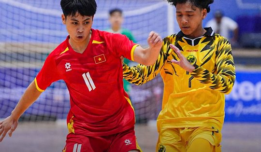 U19 futsal Việt Nam thắng đậm Brunei 18-0
