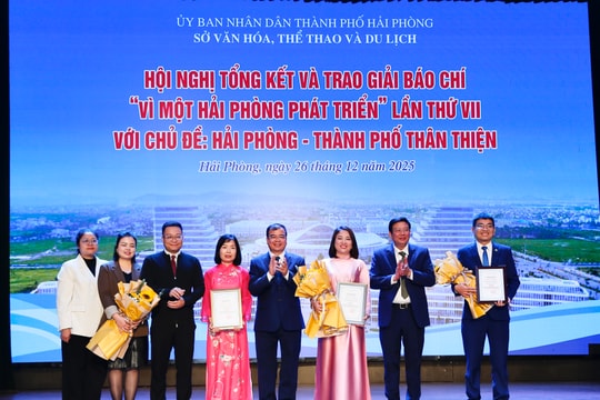 19 tác phẩm được vinh danh tại Giải Báo chí 'Vì một Hải Phòng phát triển' lần thứ VII