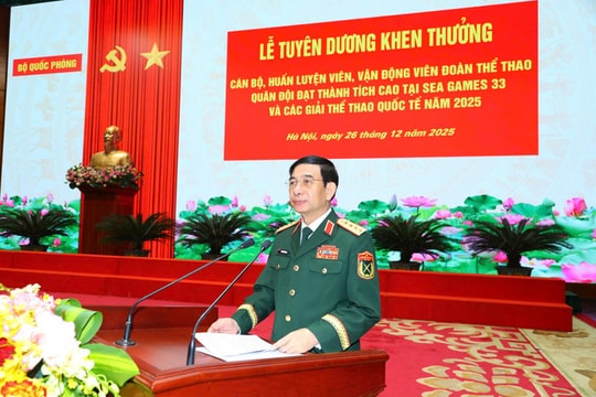 Quân đội tuyên dương vận động viên đạt thành tích cao năm 2025