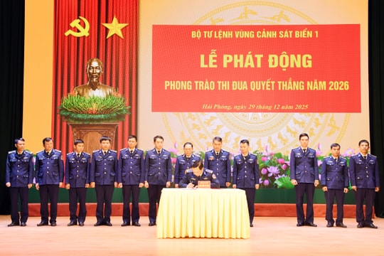 Bộ Tư lệnh Vùng Cảnh sát biển 1 phát động phong trào thi đua năm 2026
