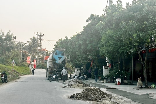 Hoàn trả mặt bằng sau thi công hệ thống thoát nước tại đường Mạc Quyết