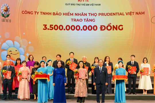 Prudential cam kết hỗ trợ 3,5 tỷ đồng năm 2026 qua Quỹ Bảo trợ trẻ em Việt Nam
