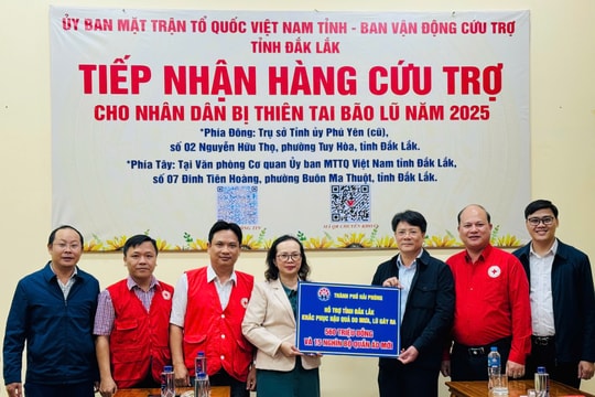 Hai Phong supports Dak Lak with over 1 billion VND