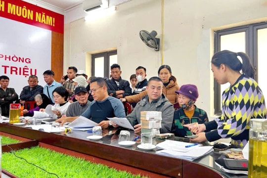 99 hộ dân nhận kinh phí giải phóng mặt bằng khu công nghiệp Thủy Nguyên