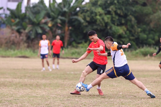 Xã Nghi Dương tổ chức giải bóng đá chào mừng Đại hội XIV của Đảng