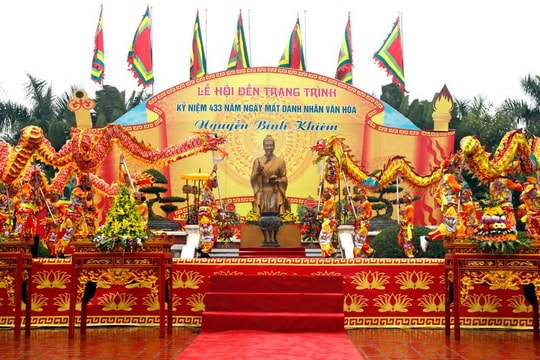 Lễ hội đền Trạng Trình Nguyễn Bỉnh Khiêm diễn ra từ ngày 15 - 17/1