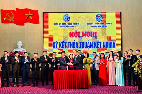 Các phường Hải Dương, Nam Đồ Sơn kết nghĩa cùng phát triển