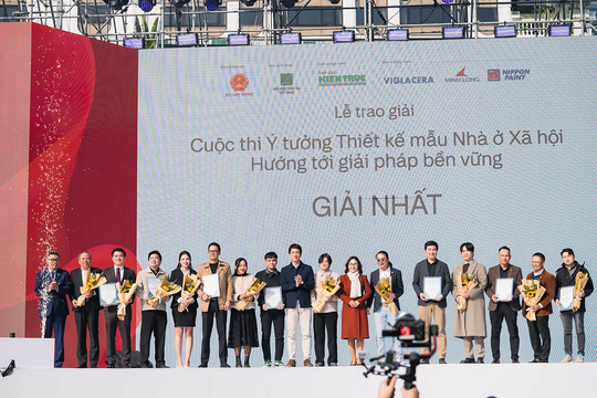 Trao giải cho 7 ý tưởng thiết kế mẫu nhà ở xã hội có tính ứng dụng cao
