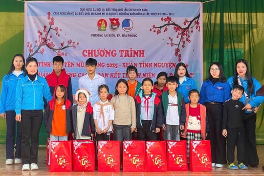 Tuổi trẻ Hải Phòng mang hơi ấm đến vùng cao mùa đông