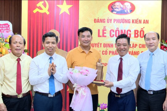 Đảng ủy phường Kiến An phấn đấu thành lập 2 tổ chức cơ sở đảng trong doanh nghiệp ngoài nhà nước