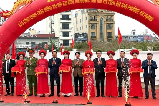 Phường An Phong khánh thành công trình chào mừng Đại hội XIV của Đảng
