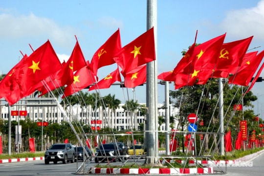 Hải Phòng trang hoàng rực rỡ chào mừng Đại hội XIV của Đảng