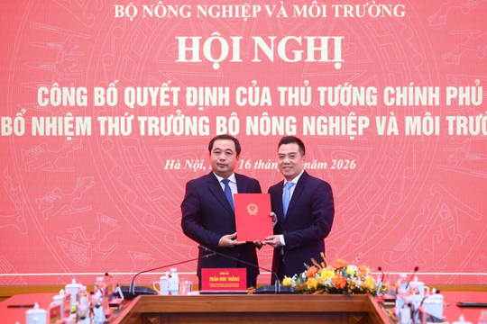 Đồng chí Đặng Ngọc Điệp được bổ nhiệm làm Thứ trưởng Bộ Nông nghiệp và Môi trường