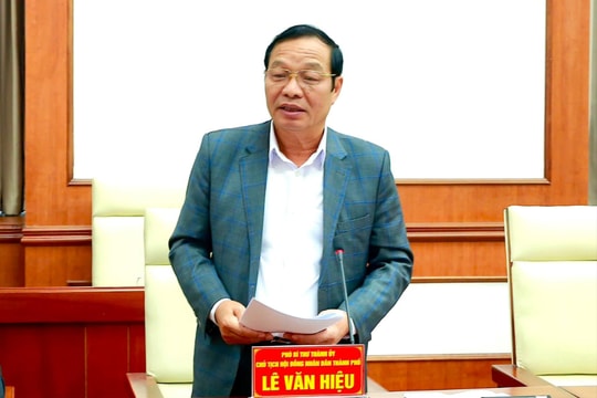 Giới thiệu đồng chí Lê Văn Hiệu ứng cử đại biểu HĐND thành phố Hải Phòng khoá XVII