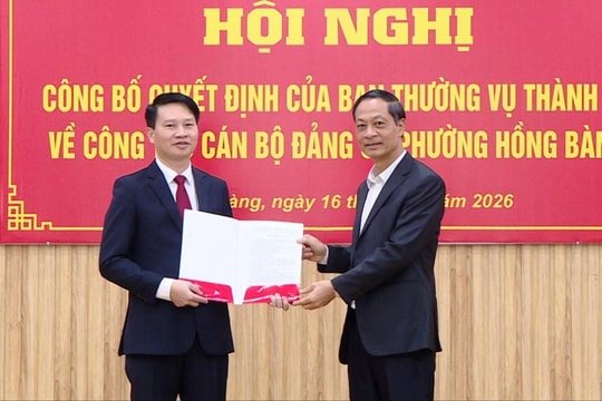 Đồng chí Nguyễn Văn Tuấn giữ chức Bí thư Đảng ủy phường Hồng Bàng