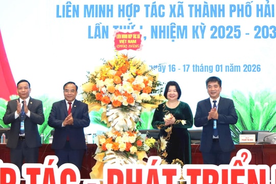 Liên minh Hợp tác xã thành phố Hải Phòng đổi mới, hợp tác, phát triển bền vững