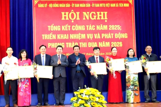 Xã Tiên Minh thi đua ngay từ đầu năm