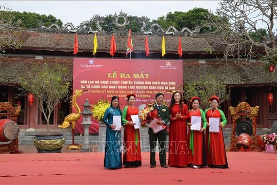 Trải nghiệm giáo dục di sản tại di tích quốc gia đặc biệt Văn miếu Mao Điền