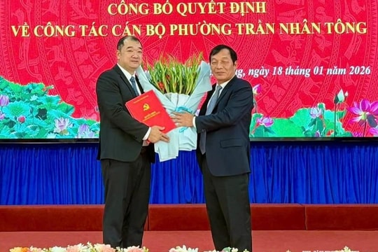 Đồng chí Nguyễn Hồng Sáng giữ chức Bí thư Đảng ủy, Chủ tịch HĐND phường Trần Nhân Tông