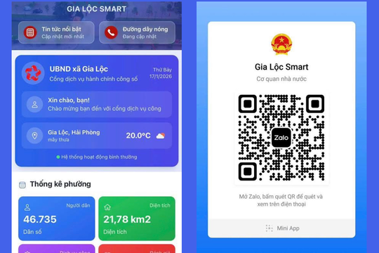 Xã Gia Lộc ra mắt Zalo Mini App ‘Gia Lộc Smart’