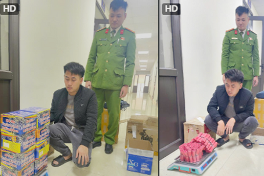 Chủ quán bia hơi tàng trữ hơn nửa tạ pháo nổ