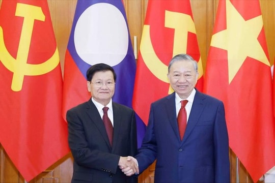 Tổng Bí thư Tô Lâm hội đàm với Tổng Bí thư, Chủ tịch nước Lào Thongloun Sisoulith