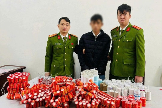 Công an xã Lai Khê phát hiện đối tượng sản xuất pháo nổ