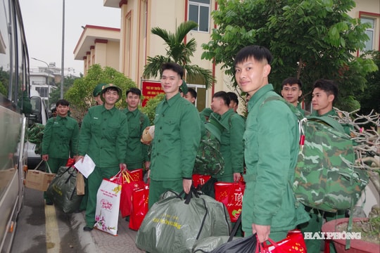 53 quân nhân hoàn thành nghĩa vụ quân sự trở về địa phương