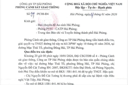 Tìm nhân chứng vụ tai nạn giao thông trên đường Mạc Thái Tổ