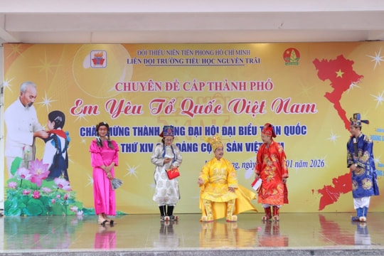 Lan tỏa tình yêu Tổ quốc qua chuyên đề Đội cấp thành phố