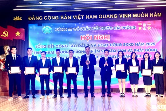 Năm 2026, Công ty Cấp nước Hải Phòng phấn đấu sản lượng nước sạch đạt 110 triệu m³