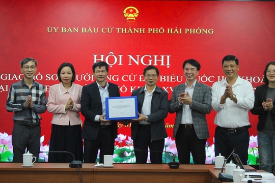 Bàn giao hồ sơ người ứng cử đại biểu Quốc hội, HĐND thành phố Hải Phòng